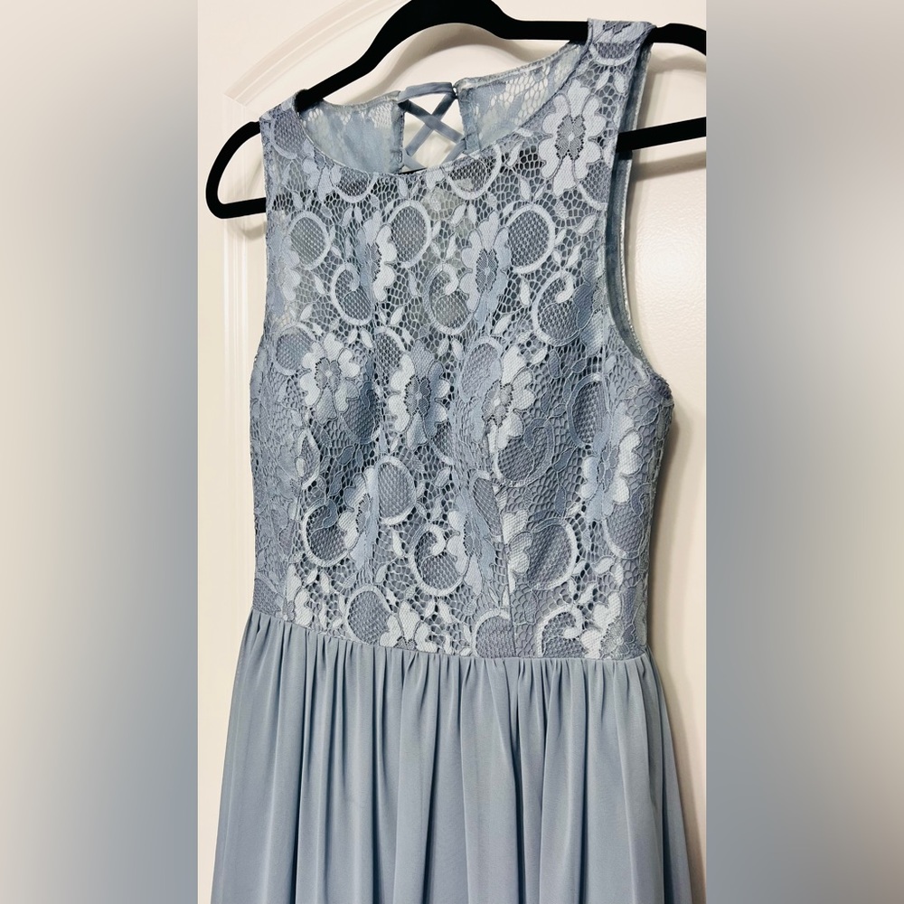 AZAZIE Dusty Blue Dress size 12